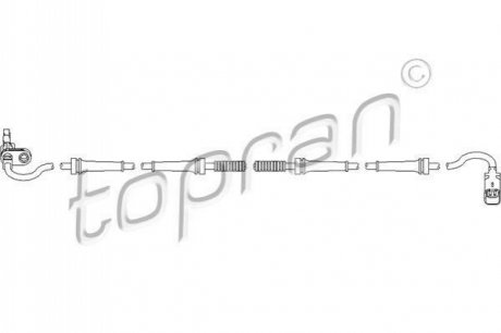 Датчик частоти обертання колеса TOPRAN 722 099 (фото 1)