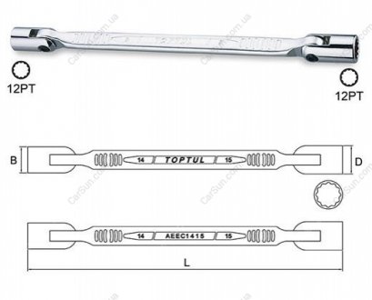 Ключі Toptul AEEC0809