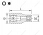 Насадка E-TORX 3/8" Toptul BAED1214 (фото 3)