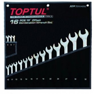 Набор ключей комбинированных 16 шт. 7-32 Hi-Performance - Toptul GPAX1601