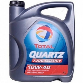 Моторное масло Quartz 7000 Energy 10W-40 4л - TOTAL 167638 (фото 1)
