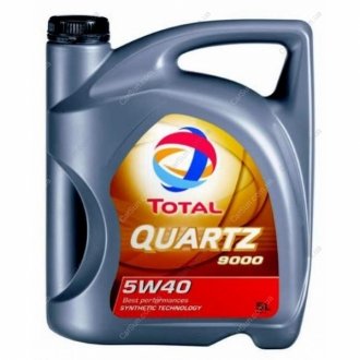 Моторна олія Quartz 9000 5W-40 5л - TOTAL 213678 (фото 1)