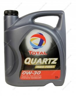 Моторное масло Quartz Ineo First 0W-30 5 л - (83210398507) TOTAL 213833 (фото 1)
