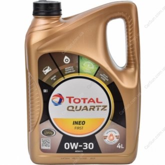 Моторное масло Quartz Ineo First 0W-30 4 л - (83210398507) TOTAL 213834