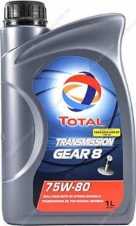 Трансмиссионное масло Gear 8 GL-4+ 75W-80 1л - TOTAL 214082