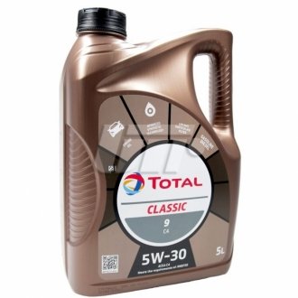 Моторное масло Classic 9 C4 5W-30, 5л - TOTAL 214313