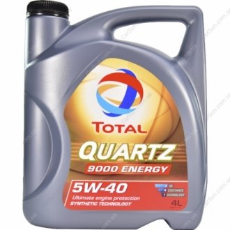 Моторное масло Quartz 9000 Energy 5W-40 4 л - TOTAL 216600