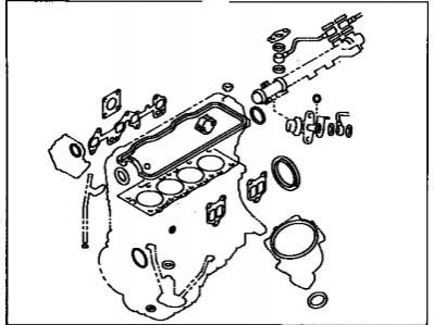 Комплект прокладок полный Toyota 1NZ-FXE TOYOTA / LEXUS 0411121353