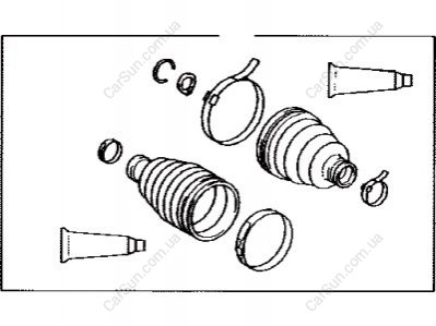 Комплект пильовикв TOYOTA / LEXUS 0442708220