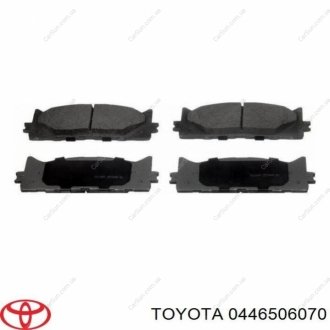 Оригинал, колодки тормозные передние комплект Toyota Camry 40 / 50 / Lexus ES TOYOTA / LEXUS 0446506070