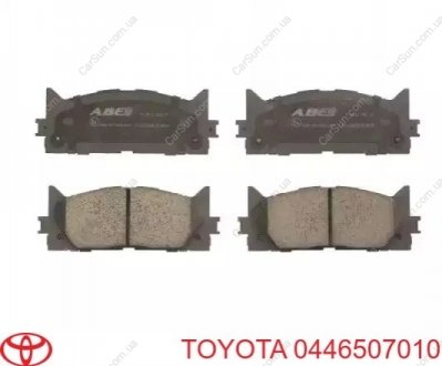 Оригинал, колодки тормозные передние комплект Toyota Camry 40 / 50 / Lexus ES TOYOTA / LEXUS 0446507010