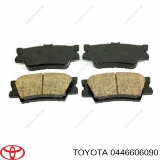 Оригінал, колодки гальмівні задні комплект Toyota Camry 40 / 50 / Lexus ES 250 / 350 / 300H TOYOTA / LEXUS 0446606090