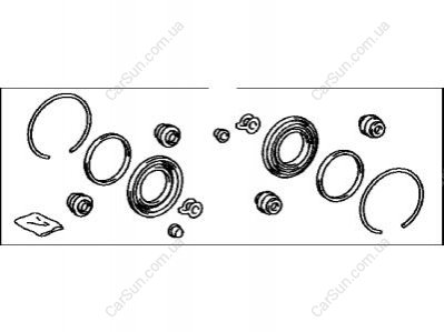 Ремкомплект переднего суппорта Toyota Camry 50 Lexus ES TOYOTA / LEXUS 0447806290