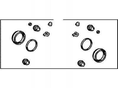 Ремкомплект задних суппортов Toyota Highlnder Sienna Lexus RX TOYOTA / LEXUS 044790E080