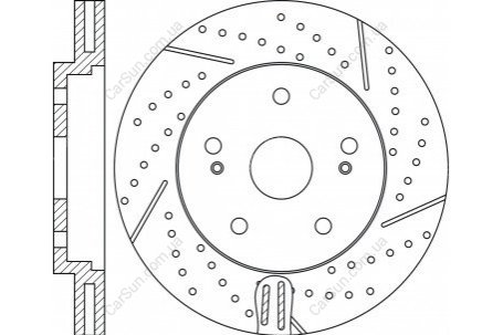 Диск гальмівний TOYOTA / LEXUS 4351230351