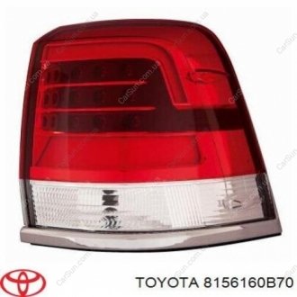 Оригинал фонарь наружный левый Toyota Land Cruiser 200 после 2016 года TOYOTA / LEXUS 8156160B70