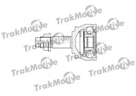 FIAT Шрус наружный к-кт 25/23 зуб.Fiorino,Punto,Opel Corsa D/E 03- TRAKMOTIVE 40-0575