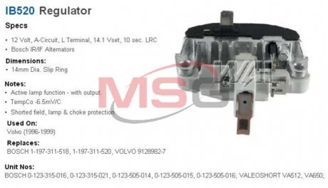 Регулятор генератора Transporterparts IB520