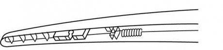 Щітка склоочисника каркасна задня 180mm (7'') ExactFit Rear Trico EX180