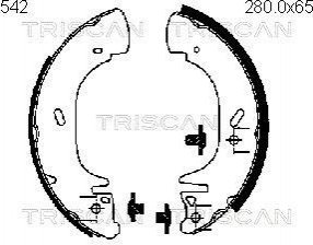 Гальмівні колодки (набір) TRISCAN 810016542 (фото 1)