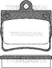 Колодки гальмівні задні TRISCAN 811023016