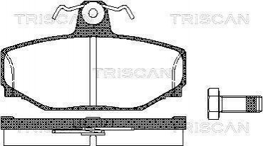 Колодки гальмівні задні TRISCAN 811027919 (фото 1)