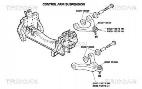 WAHACZ IVECO P. DAILY 00- PR GР°RNY TRISCAN 8500 15575 (фото 1)