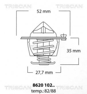 Автозапчастина TRISCAN 8620 10288