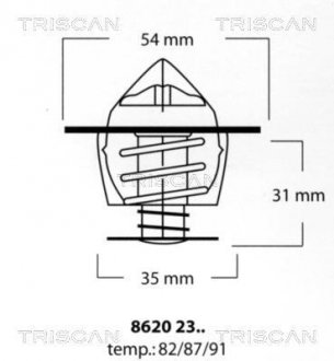 AUDI-FORD-OPEL-VOLKSWAGEN(TRISCAN 8620 2387 (фото 1)