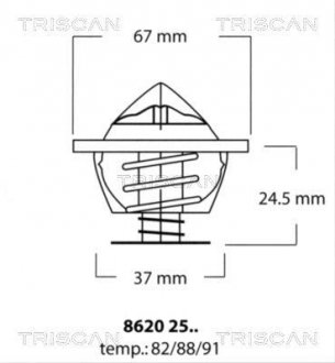 AUDI-BMW-MERCEDES DIESEL (TRISCAN 8620 2591 (фото 1)