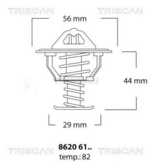 Термостат системы охлаждения TRISCAN 8620 6182 (фото 1)