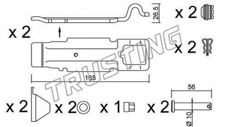 Автозапчасть TRUSTING KIT.016