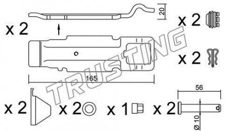 Автозапчасть TRUSTING KIT.017