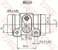 Гальмівний циліндрик TRW BWL201 (фото 2)