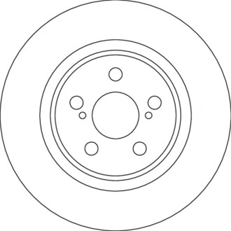 ГАЛЬМІВНИЙ ДИСК. TOYOTA P. YARIS 1.5 HYBRID 20- TRW DF4641