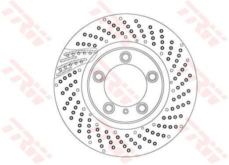 ГАЛЬМІВНИЙ ДИСК. PORSCHE P. 718/911/BOXSTER/CAYMAN 2.0-3.6 08- PR TRW DF6541S