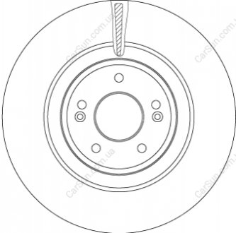 Гальмівний диск TRW DF6572 (фото 1)