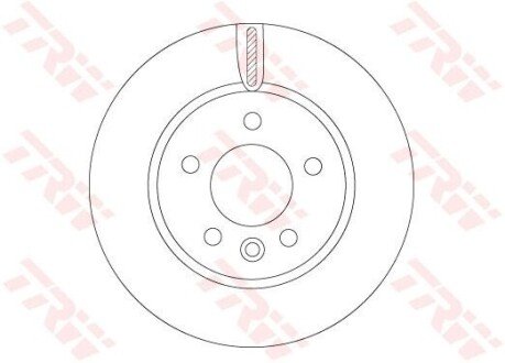 ПЕРЕДНИЙ ГАЛЬМУВАЛЬНИЙ ДИСК 303X28 V TRW DF6589S