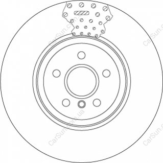 Тормозные диски - TRW DF6605S (фото 1)