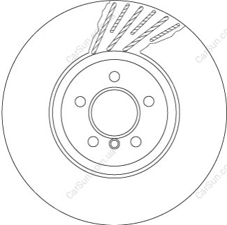 Гальмівний диск TRW DF6613S (фото 1)
