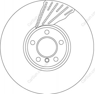 Тормозной диск TRW DF6622S