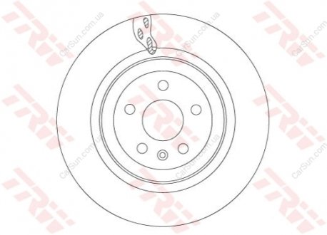 Гальмівний диск TRW DF6702S (фото 1)