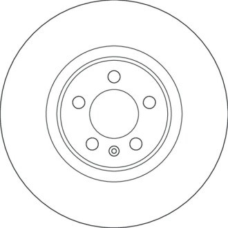 ГАЛЬМІВНИЙ ДИСК. AUDI P. A1 2.0 TFSI 18- TRW DF6797S