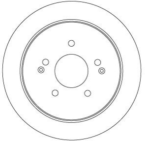 Диск гальмівний задній лів/прав TRW DF6901