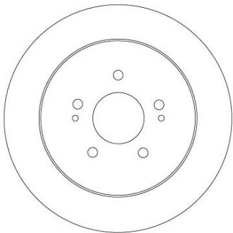 Диск гальмівний MITSUBISHI T. GRANDIS 2,0 DI-D/2,4 MIVEC 04-11 TRW DF6909