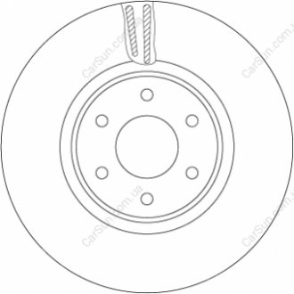 ПЕРЕДНИЙ ГАЛЬМУВАЛЬНИЙ ДИСК 320X28 V TRW DF6968S