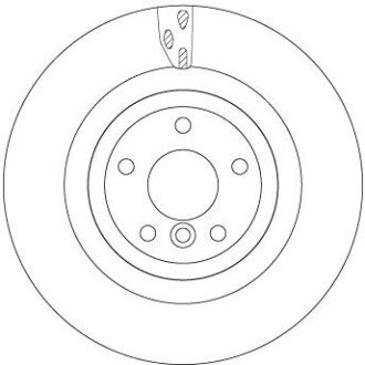 ГАЛЬМІВНИЙ ДИСК. JAGUAR T. XE/XF 2.0-3.0 15- TRW DF6969S