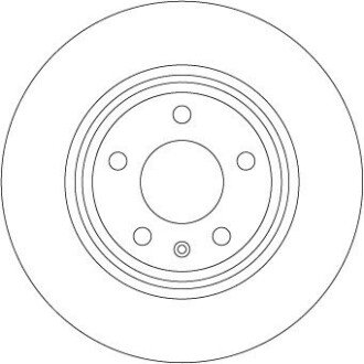 ГАЛЬМІВНИЙ ДИСК. AUDI T. A4/A5/A6 1.4-3.0 TDI/TFSI 15- TRW DF6981S