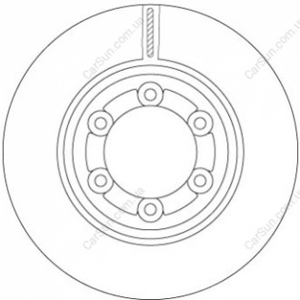 ПЕРЕДНИЙ ГАЛЬМУВАЛЬНИЙ ДИСК 280X27 V TRW DF6984