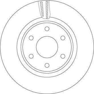 ГАЛЬМІВНИЙ ДИСК. NISSAN P. NAVARA 2.3 DCI 4X4 15- TRW DF7458S